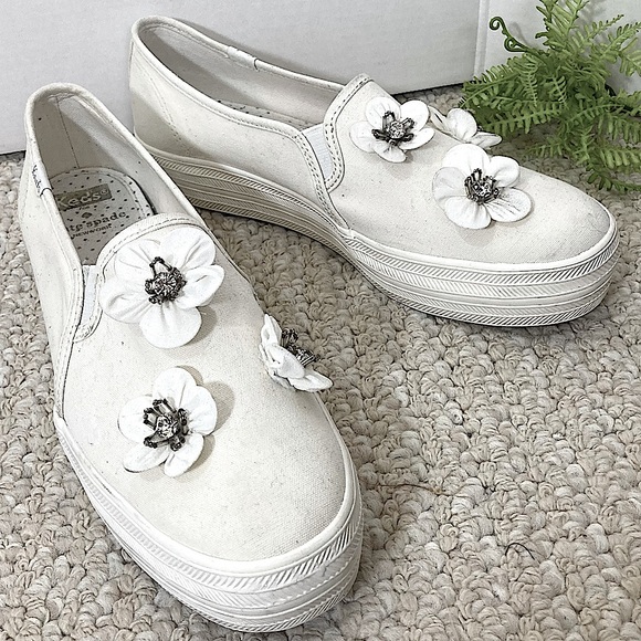 kate spade Shoes - Kate Spade Keds flower sneaker, Triple Decker 8.5